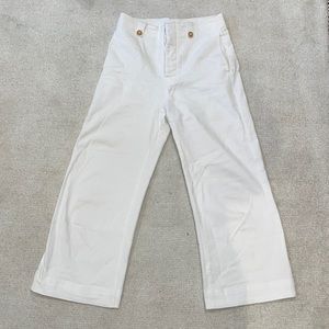 Cropped White Pants